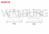 FREN BALATA ARKA IKAZLI CITROEN JUMPY 1.6 BlueHDI 2016- / PEUGEOT EXPERT 1.6 BlueHDI 2016- / TOYOTA PROACE (MPY_) 1.6 D 2016- / PROACE (MPY_) 2.0 D 2016-