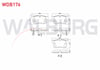 FREN BALATA ARKA IKAZLI CIVIC VII 1.4i 2000-2006/CIVIC VIII 1.6 2005-2012/ CIVIC VI 1.6i 1995-2001 / CIVIC VI 2.0i 1995-2001/ CIVIC VII 1.4i 2000-2006/ CIVIC TYPE-R 2.0 2001-2005/S2000 2.0 V-TEC 1999-