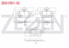 FREN BALATA ARKA IKAZLI HONDA CIVIC X (FC) 1.6i 2016- / CIVIC X (FC) 1.5 RS 2016-