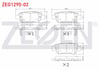 FREN BALATA ARKA IKAZLI HONDA CR-V III 2.0 I-VTEC 2006-2012 / CR-V III 2.2i CTDI 2006-2012/ CR-V IV 1.6i DTEC 2012-/ CR-V IV 2.0 2012-/ CR-V IV 2.2i IKAZLI 2012-