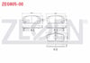 FREN BALATA ARKA IKAZLI HYUNDAI H1 STAREX 2.5 CRDI 170 HP 2008- / KIA CARNIVAL III 2.9 CRDI 2006- / HYUNDAI IX55 3.0 CRDI 2010-