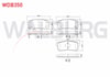 FREN BALATA ARKA IKAZLI HYUNDAI H1 STAREX 2.5 CRDI 170 HP 2008- / KIA CARNIVAL III 2.9 CRDI 2006- / HYUNDAI IX55 3.0 CRDI 2010-