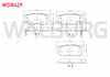 FREN BALATA ARKA IKAZLI HYUNDAI SANTA FE (CM) 2.2 CRDI 2006-2012 / SANTA FE (CM) 2.7i V6 2006-2012 / SSANGYONG KYRON 2.0 XDI 4WD 2005-2011 / RODIUS I 2.7 XDI 4WD 2005-2013