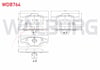 FREN BALATA ARKA IKAZLI JEEP GRAND CHEROKEE IV (WK,WK2) 3.0 CRD 4X4 2010-