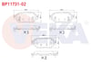 FREN BALATA ARKA IKAZLI MAZDA 3 (BM) 1.5 D 2013-