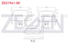 FREN BALATA ARKA IKAZLI MAZDA 323 V 1.5i 16v - 1.8i 16v 1994-1998 / MX-5 I 1.6i 16v - 1.8 1990-1998