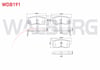 FREN BALATA ARKA IKAZLI NISSAN ALMERA I 2.0 D 1995-2000/ ALMERA II 1.5 DCI 2000-2007/ PRIMERA 1.6i 16v 1996-2001/ 2.0i 16v 1996-2001 / MAXIMA III (A32) 2.0i V6 24v 1995-2000