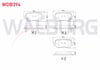 FREN BALATA ARKA IKAZLI OPEL ASTRA H 1.3 CDTI 2004-2010/ ASTRA H 1.6i 2004-2010/ ASTRA G 1.6 16v 1998-2005/ ZAFIRA B 1.9 CDTI 2005-2011/ KIA CEED 1.6 CRDI 2012-/HYUNDAI IX20 1.4 CRDI 2010-