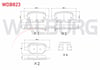 FREN BALATA ARKA IKAZLI OPEL MOKKA 1.4 - 1.6 - 1.6 CDTI 2012-