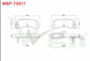 FREN BALATA ARKA IKAZLI TOYOTA AVENSIS (T22) 1.6 VVT-I 1997-2003 / AVENSIS (T22) 2.0 VVT-I 1997-2003 / CAMRY (_V30) 2.4 VVT-I 2001-2006 / CAMRY (_V30) 3.0 V6 2001-2006