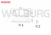 FREN BALATA ARKA IKAZLI TOYOTA COROLLA 1.4 VVT-I 2002-2007/ COROLLA 1.6 VVT-I 2002-2007/ COROLLA 1.4 D-4D 2002-2007/ COROLLA VERSO 1.6 2004-2009/ COROLLA VERSO 2.0 D-4D 2004-2009