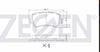 FREN BALATA ARKA L.ROVER EVOQUE 2.0 4X4 2011-/ EVOQUE 2.2 4X4 2011- LR027129 LR043714