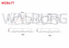 FREN BALATA ARKA MINI COOPER ONE (F56) 1.2 2013-/ MINI COOPER ONE (F56) 1.5 2013- / MINI COOPER S (F56) 2.0 2013-/ MINI COOPER (F56) 1.5 D 2013-/ MINI COOPER ONE (F56) 1.5 D 2013-
