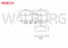 FREN BALATA ARKA MITSUBISHI CARISMA (DA) 1.8 GDI IKAZLI 14.20-15.00mm 1995-2006