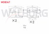 FREN BALATA ARKA MITSUBISHI PAJERO III 3.2 DI-D 2000-2007/ PAJERO III 3.5 GDI 2000-2007/ ASX 1.6 16 JANT 2010-/ ASX 1.6 2010-