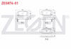 FREN BALATA ARKA NISSAN QASHQAI 1.5 DCI 2007-2014/ QASHQAI 1.6i 2007-2014/ QASHQAI 2.0 DCI 2007-2014/ X-TRAIL 2.0 DCI 2007-2013/  X-TRAIL 2.0i 2007-2013/RENAULT KOLEOS 2.0 DCI 2008-2014