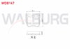 FREN BALATA ARKA OPEL VECTRA B 1.6i 1995-2003/ VECTRA B 2.0i 1995-2003/ VECTRA B 2.0 DTI 1995-2003/ VECTRA B 2.5 V6 1995-2003/ VECTRA B 2.0 DI 1995-2003/ OMEGA A 3.0i 1986-1994