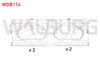 FREN BALATA ARKA PEUGEOT 206 (2A/C) 1.6i 16v 1998-2006/ 1.6 HDI 1998-2006/ 2.0 HDI 1998-2006/ 2.0 GTI 1998-2006 / 205 1.9 GTI 1983-1998 / CITROEN ZX (N2) 1.6 1991-1997
