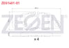 FREN BALATA ARKA PORSCHE PANAMERA 3.0-3.0 D-3.6-4.8-TURBO 2010-2016 / 911 CARRERA 3.0 4S - 3.8 2012-