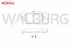 FREN BALATA ARKA RENAULT MASTER II 2.8 DTI 1998-2010/ MASTER II 2.5 DCI 1998-2010/  MASTER II 1.9 DTI 1998-2010/ OPEL MOVANO A 1.9 DTI 2001-2010/ MOVANO A 2.5 DTI 2001-2010