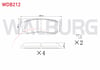 FREN BALATA ARKA TOYOTA LAND CRUISER 90 (_J9_) 3.0 D 1996-2002/ 3.0 D-4D 1996-2002 / 3.0 TD 1996-2002 / MITSUBISHI PAJERO IV (V8W,V9W) 3.2 TD 2007-/ 3.2 DI-D 2007- / 3.8 V6 2007-