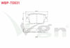 FREN BALATA ARKA TOYOTA RAV4 III (ACA3_, ACE_, ALA3_, GSA3_, ZSA3_) 2.0 VVT-I 2005-2012 / RAV4 III 2.2 D 2005-2012 / RAV4 III 2.2 D-4D 2005-2012 / RAV4 III 2.0 VVT-I 2005-2012