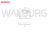 FREN BALATA ARKA VOLKSWAGEN TOUAREG (7LA,7L6,7L7) 3.0 V6 TDI 2002-2010 / TOUAREG 3.2i V6 2002-2010 / TOUAREG 5.0 V10 TDI 2002-2010