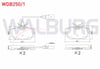 FREN BALATA ARKA VOLKSWAGEN TRANSPORTER IV (70XB,70XC,7DB,7DW) 1.9 D 1990-2003 / TRANSPORTER IV (70XB,70XC,7DB,7DW) 2.5 D 1990-2003