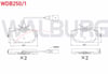 FREN BALATA ARKA VOLKSWAGEN TRANSPORTER IV (70XB,70XC,7DB,7DW) 1.9 D 1990-2003 / TRANSPORTER IV (70XB,70XC,7DB,7DW) 2.5 D 1990-2003