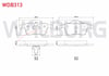 FREN BALATA ARKA VOLVO C70 I 2.0 1998-2005/ S60 I 2.0 T5 2000-2010/ S80 I 3.0 T6 1998-2006/ V70 I 2.0 T 1997-2000/ V70 II 2.0 T 2000-2007/ S 80 I 2.0 T 1998-2006/ S60 I 2.0 T 2000-2010