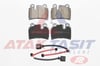 FREN BALATA ARKA VW TOUAREG (7LA,7L6,7L7) 3.0 V6 TDI 2002-2010 / TOUAREG 3.2i V6 2002-2010 / TOUAREG 5.0 V10 TDI 2002-2010