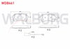 FREN BALATA FISLI ARKA FORD TRANSIT (CIFT TEKER) 2.2 TDCI 17.00mm 2014-