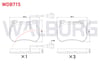 FREN BALATA FISLI ON ALFA ROMEO 159 1.8 MPI - 1.8 TBI - 1.9 JTDM - 1.9 JTB - 2.0 JTDM 2006-2011