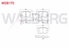 FREN BALATA IKAZLI ARKA CIVIC VIII 1.6 VTEC 2005-2012/ACCORD V 2.2i ES 1993-1997/1.6i 16v 1993-1997/ACCORD VI 1.6i 1997-2003/2.0i LS 1997-2003/S2000 2.0 V-TEC 1999-/ INTEGRA 1.8 TYPER 1993-2001