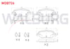 FREN BALATA IKAZLI ARKA HONDA CR-V V (RW_, RT_) 1.5i V-TEC 2016-