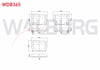 FREN BALATA IKAZLI ARKA TOYOTA RAV4 II 1.8 VVT-I 2000-2006/ RAV4 II 2.0 D-4D 2000-2006/ CHERY TIGGO 1.6 2010-