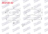 FREN BALATA IKAZLI ON DAIHATSU SIRION 1.0 1998-2005 / SIRION 1.0i 1998-2005/ SIRION 1.3 WT 1998-2005/ YRV 1.3 2001-