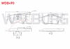 FREN BALATA ON CIFT FISLI ALFA ROMEO GIULIETTA (940) 1.4 TB 2010- / GIULIETTA (940) 1.6 JTD 2010-