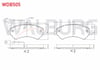 FREN BALATA ON CIFT FISLI FIAT DUCATO III 2006- / PEUGEOT BOXER III 2006-/ CITROEN JUMPER III 2006-/ KARSAN JEST 2012-