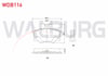 FREN BALATA ON FIAT TEMPRA 1.4 1992-1999/ 2.0i 1992-1999/ TIPO 1.4i 1990-2000/ 1.6i 1990-2000/ FIAT UNO 70 1.4i 1994-2000/ ALFA ROMEO 145 (930) 1.6 1994-2001/ 146 (930) 2.0 TI 1994-2001