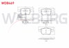 FREN BALATA ON FISLI AUDI A4 (8K2,B8) 1.8 TFSI 2007-2015 / A4 (8K2,B8) 2.0 TFSI 2007-2015 / A4 (8K2,B8) 2.0 TDI 2007-2015