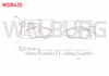 FREN BALATA ON FISLI FIAT FIORINO 1.3 MJT 2007- / LINEA 1.3 MJT 2007- / LINEA 1.4 2007-/ DOBLO 1.3 MJT 2001-2010 / G.PUNTO 1.3 MJT 2005-2012 / CITROEN NEMO 1.4 HDI 2007- /  FORD KA 1.2i 2008-