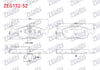 FREN BALATA ON FISLI FIAT G.PUNTO EVO (199) 1.3 MJT 2008-2012/ G.PUNTO EVO (199) 1.2i 2008-2012/ G.PUNTO EVO (199) 1.4 2008-2012/ G.PUNTO EVO (199) 1.6 2008-2012