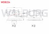 FREN BALATA ON FISLI FORD MONDEO II 1.6i 16v 1996-2000 / MONDEO II 1.8i 16v 1996-2000 / MONDEO II 2.0i 16v 1996-2000