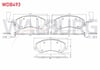 FREN BALATA ON FISLI FORD TRANSIT (V347) 2.4 TDCI - 3.2 TDCI (ARKADAN ITISLI) 2006-2014 / TRANSIT (V348) 2.2 TDCI - 3.2 TDCI 2006-2014 / VW AMAROK 2.0 TDI - 2.0 BITDI - 2.0 TSI 2010-