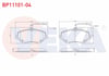 FREN BALATA ON FISLI PEUGEOT 407 (6D) 2.0 HDI 2004-2011 / PEUGEOT 407 (6D) 2.0i 2004-2011 / PEUGEOT 607 (9D,9U) 2.0 HDI 2000- / CITROEN C6 (TD) 3.0 V6 2005- / PEUGEOT 607 (9D,9U) 3.0i 2000-