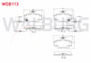 FREN BALATA ON FISLI RENAULT CLIO SYMBOL 1.5 DCI 1998-2005 / 1.2 1998-2005/ CLIO II 1.2 1998-2005/ THALIA (LB0/1/2) 1.5 DCI 1998-2008 / DACIA LOGAN 1.5 DCI 2004-2012/ SANDERO 1.4i 2008-2013