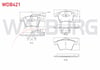 FREN BALATA ON FISLI VOLKSWAGEN TRANSPORTER V 1.9 TDI 2003-2011 / TRANSPORTER V 2.5 TDI 2003-2011 / TRANSPORTER VI 2.0 TDI 2009- / TRANSPORTER VI 2.0 TDI BITDI 2009-