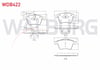 FREN BALATA ON FISLI VOLKSWAGEN TRANSPORTER V 1.9 TDI 2003-2011 / TRANSPORTER V 2.5 TDI 2003-2011 / TRANSPORTER VI 2.0 TDI 2009- / TRANSPORTER VI 2.0 TDI BITDI 2009-