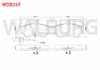 FREN BALATA ON FISLI VW PASSAT 1.6 1996-2000/ PASSAT 1.9 TDI 1996-2000/ PASSAT 1.8 T 1996-2000/ AUDI A4 1.8 T 2004-2008/ A4 1.9 TDI 2004-2008/ A4 2.0 TFSI 2004-2008/ A4 2.0 TDI 2004-2008